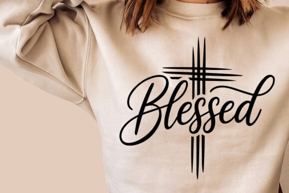 Blessed SVG: A Versatile Graphic for Christian T-Shirt Designs
