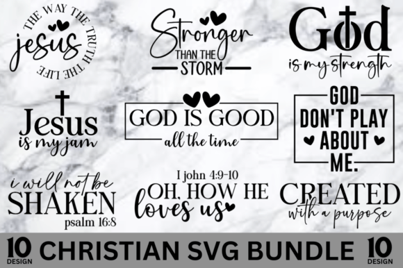 Christian Bundle SVG: Perfect for T-Shirt Designs & Graphics