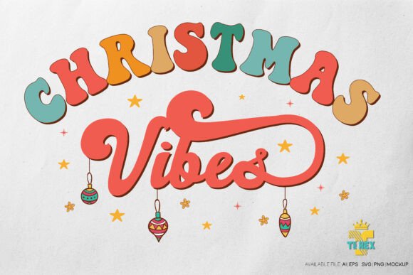Christmas Vibes T-shirt Design for Festive Branding