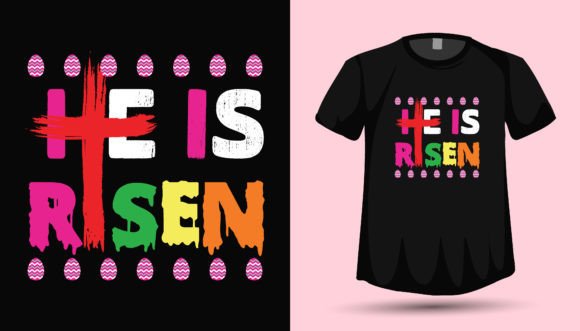 Easter Jesus Risen T Shirt Design Vector for Graphics