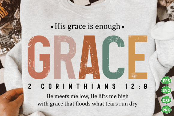 Grace Svg, Christian Bible Verse for Embroidery