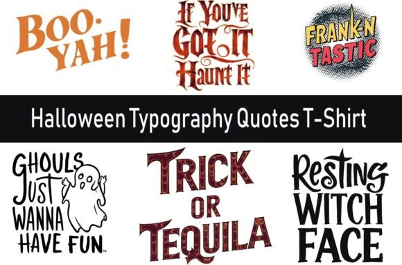 Halloween Quotes T-Shirt Bundle: A Creative Graphics Must-Have