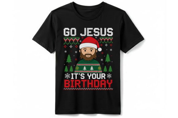 Jesus Birthday Go Jesus T-shirt: A Festive Graphic for Local Brands