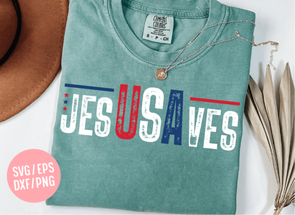 Jesus Saves USA SVG: A Faithful T-Shirt Design Asset