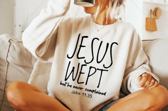 Jesus Wept SVG PNG: A Minimalist Graphic for T-Shirt Designs