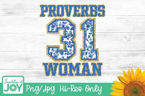 Proverbs 31 Woman Png for T-Shirt Designs and Graphics
