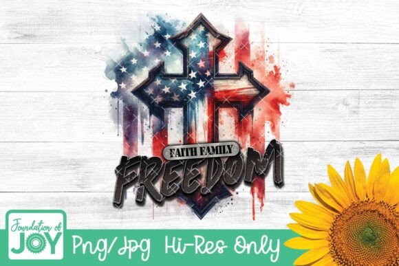 Review: Faith Family Freedom Png for T-Shirt Designs and Graphics