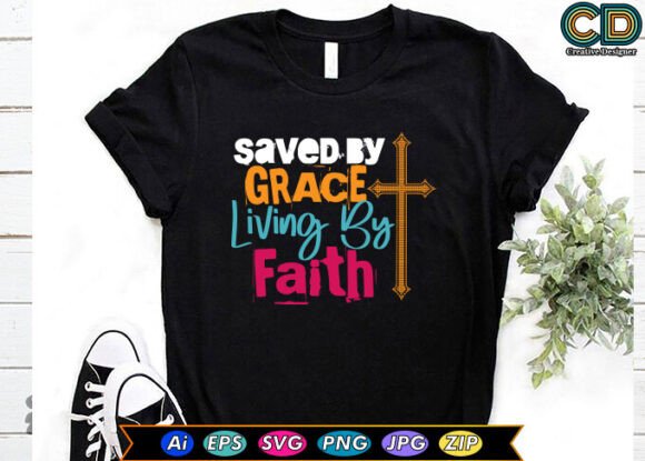 Review: Saved by Grace Living by Faith Graphics Freebie