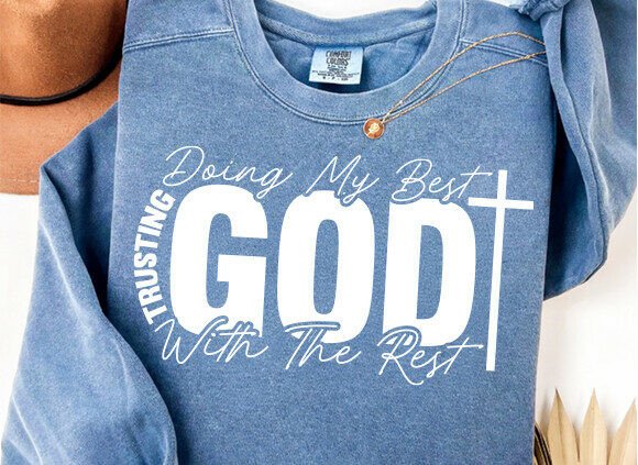 Trusting God SVG for Embroidery Projects